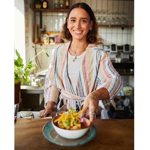 Faherty Mykonos Jacket Surfrider Striped Top Cover-up Cotton Oversized S 263713 - Picture 2 of 7